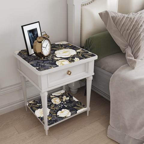Laatse multipurpose floral decor suitable for walls, countertops, and cabinetry accents.