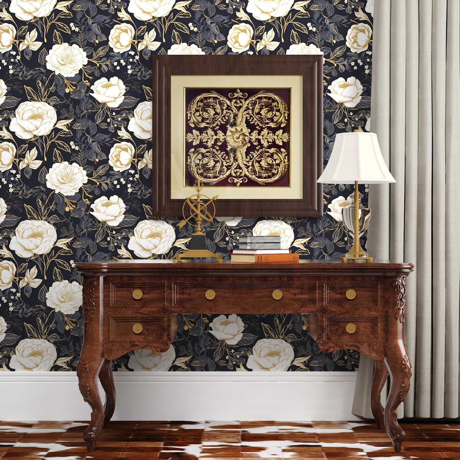 Laatse self-adhesive wall mural provides a waterproof finish for kitchens and walls.