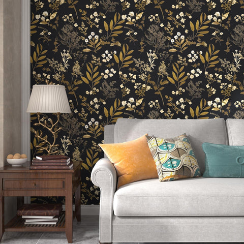 Laatse wallpaper on a bedroom wall for chic decor ideas.