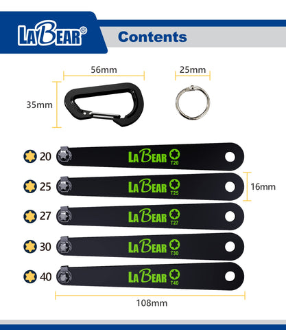 Labear ultra low-profile offset screwdriver fits narrow gaps.