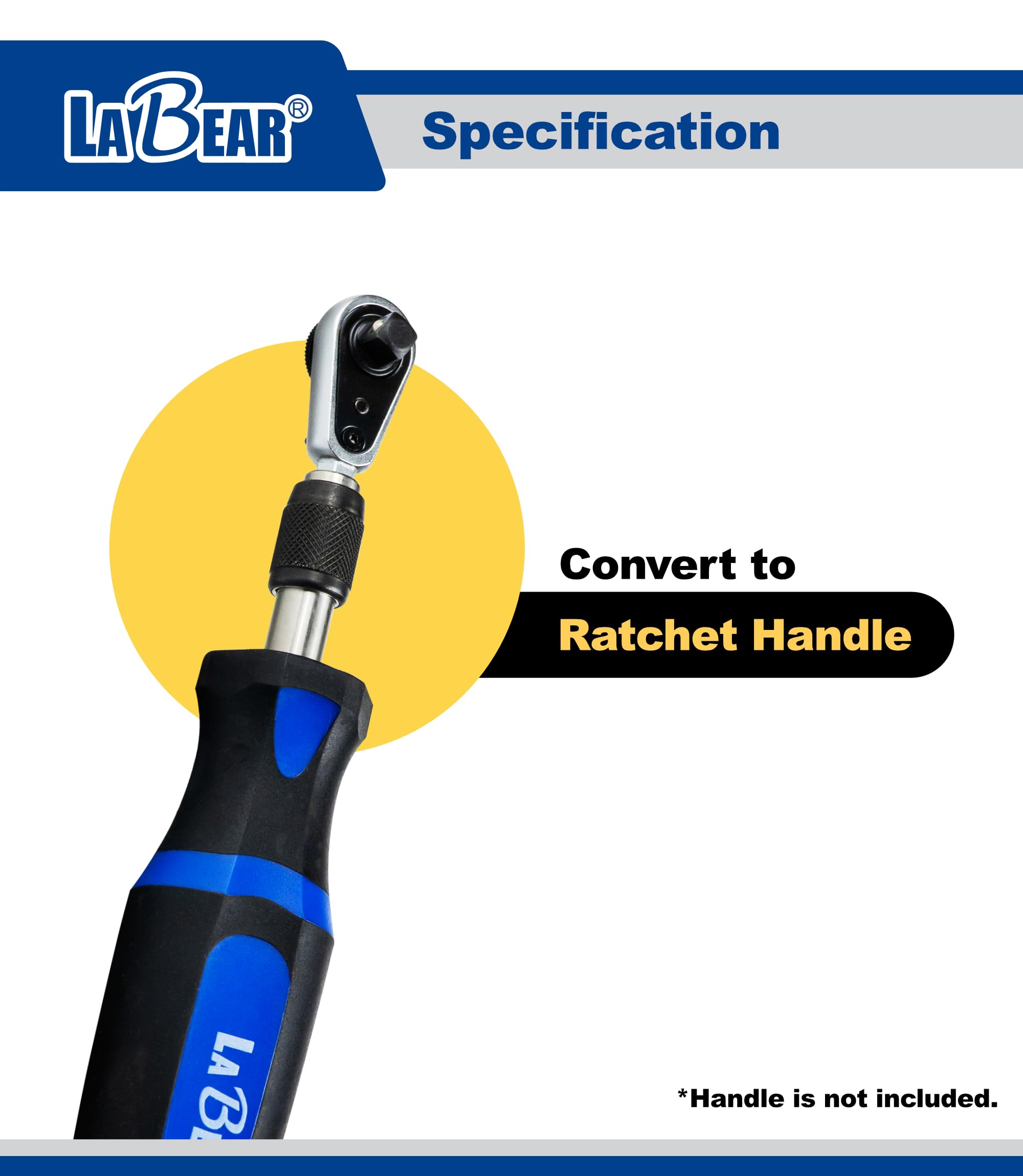 LABEAR universal tail supports extension bars for flexible toolkit compatibility.