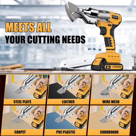 Labfintom cordless shear delivers up to 221 ft-lbs torque for heavy cutting tasks.