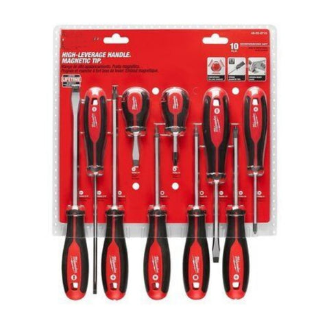 LABZU 10pc Phillips screwdriver set for Milwaukee 48-22-2710, precision tips for reliable fastenings.