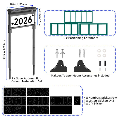 Lacasa address sign enhances driveway visibility for visitors and deliveries.