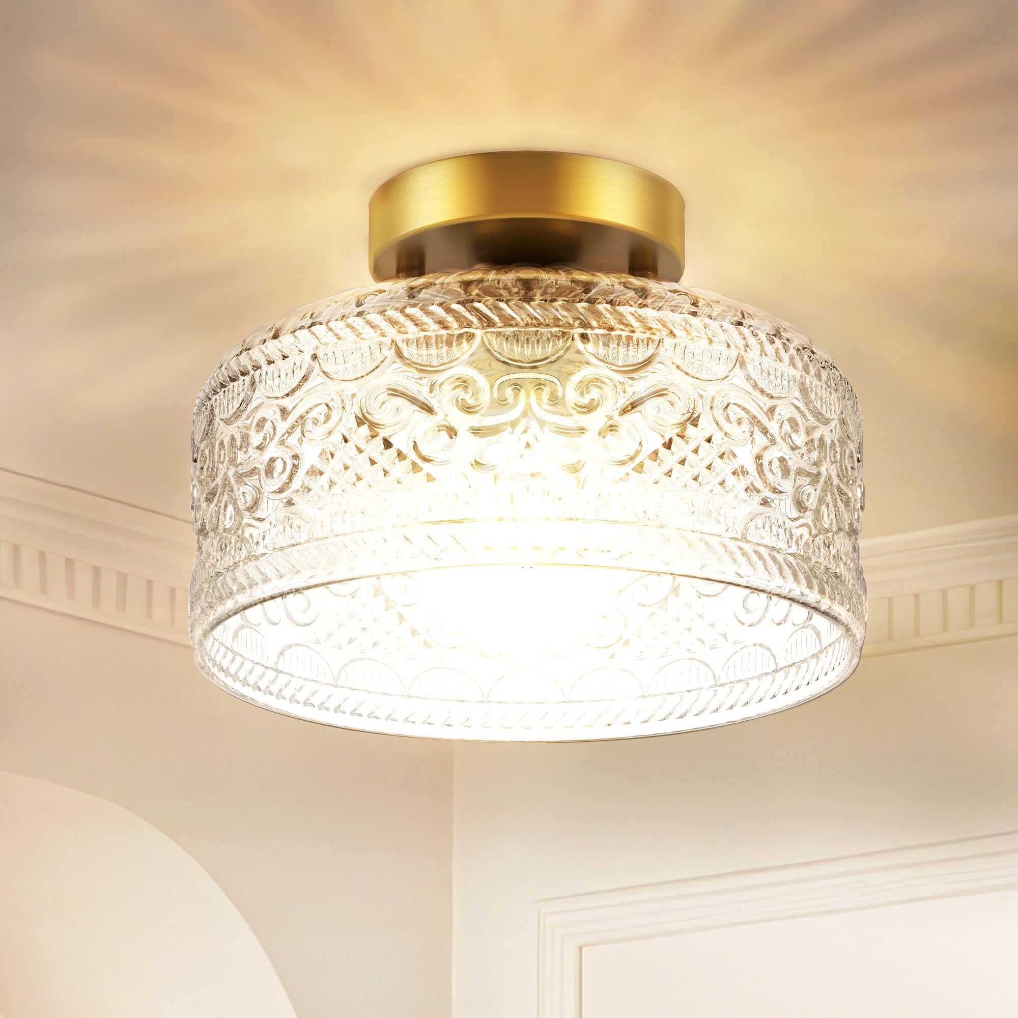 LACCEN 9.84 inch shade delivers soft, even distribution for cozy rooms