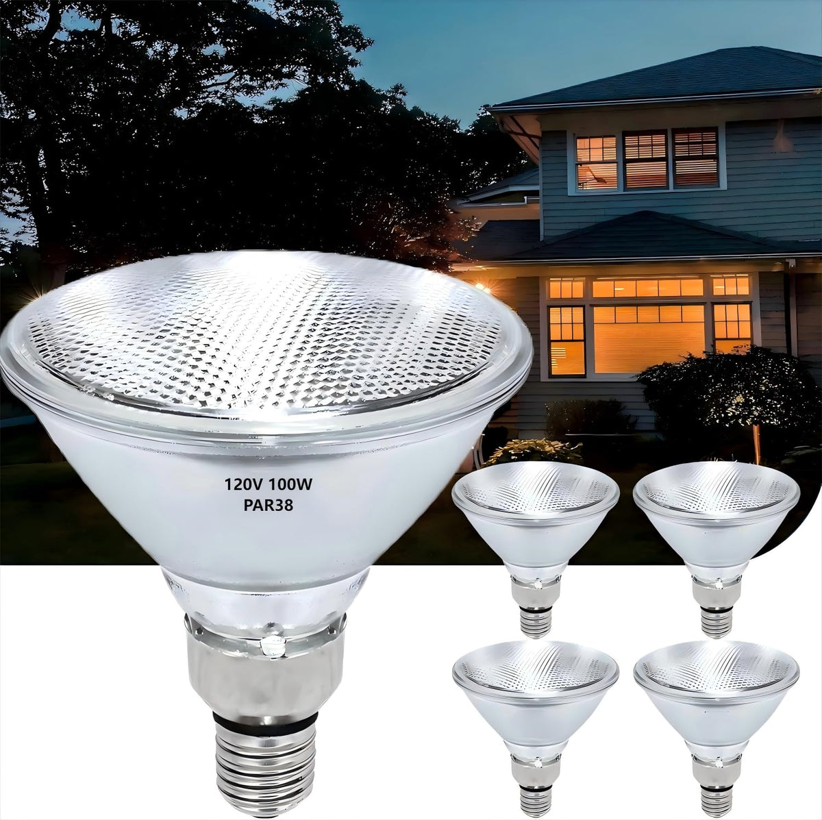 Lachesan PAR38 halogen flood bulb for bright indoor track lighting