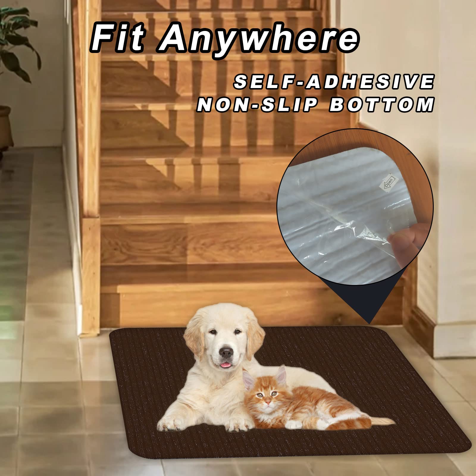 Lacut stair treads washable and stain-resistant for busy homes.