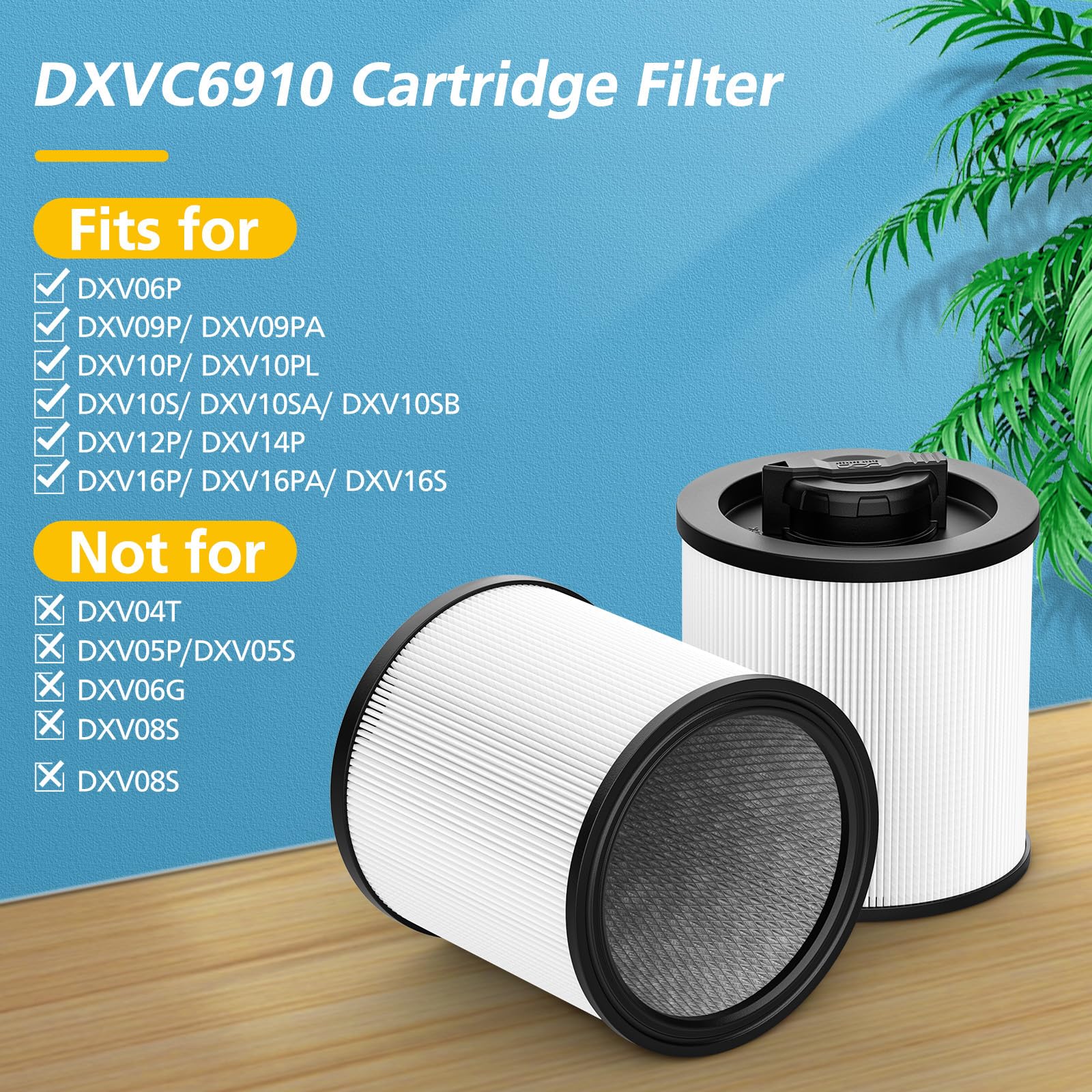 Lacvik DXVC6910 close-up shows three-layer material for high-efficiency filtration