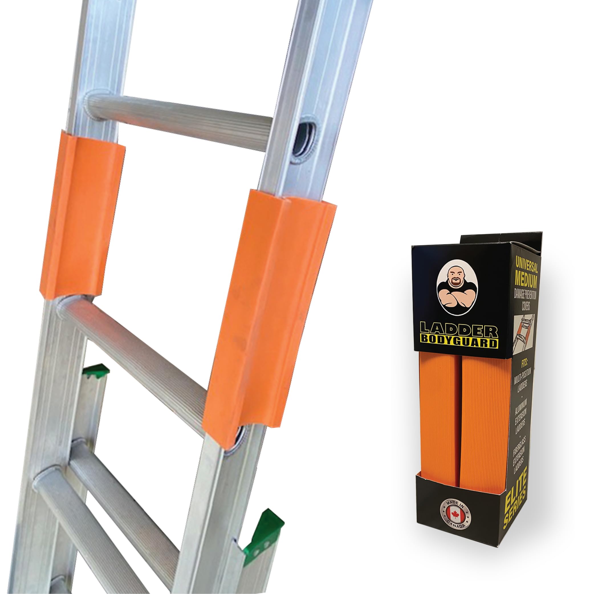 LADDER BODYGUARD gutter protector covers gutters from ladder contact during cleaning.