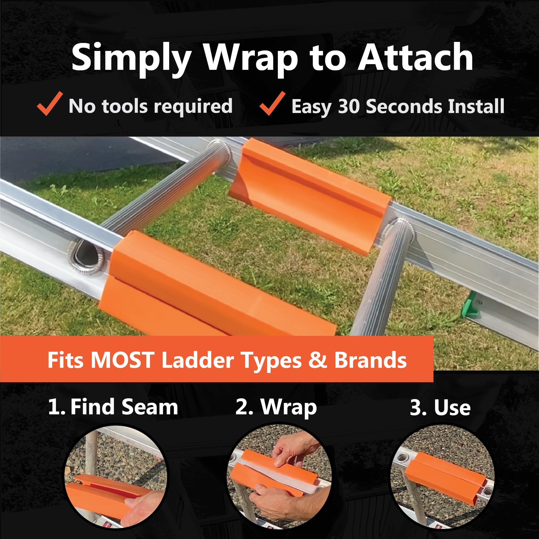 LADDER BODYGUARD universal-fit extension accessory works with multiple ladder types.