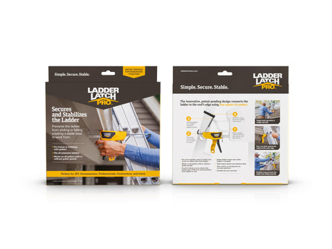 Ladder Latch Pro in action on a roof edge demonstrates improved control.