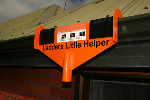 Ladder's Little Helper protects gutters from scratching during use.