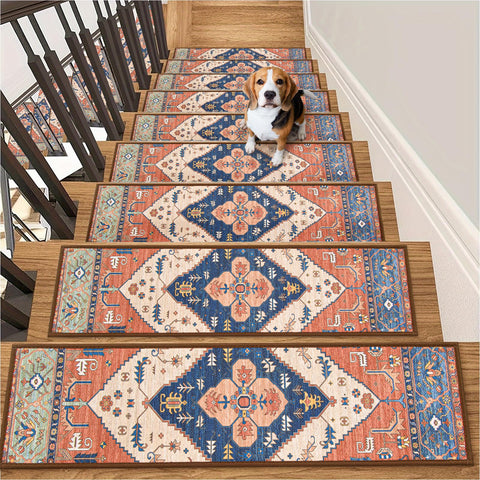 Lahome stair treads back view showing grip backing for stable placement