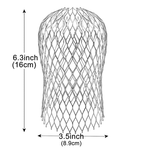 Laicky expandable gutter guard showing adaptable fit for round, oval, or square downspouts.