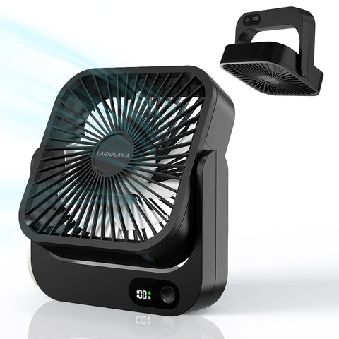 LAIDOLAILA cruise fan with a magnetic base for secure ceiling or wall mounting.