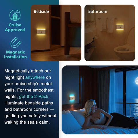 LAIDOLAILA dual-direction illumination night light for stairs and hallways