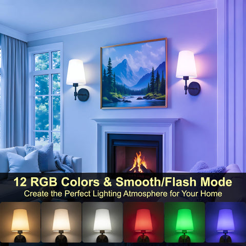 Laiebri remote and touch controls provide convenient brightness and color adjustments