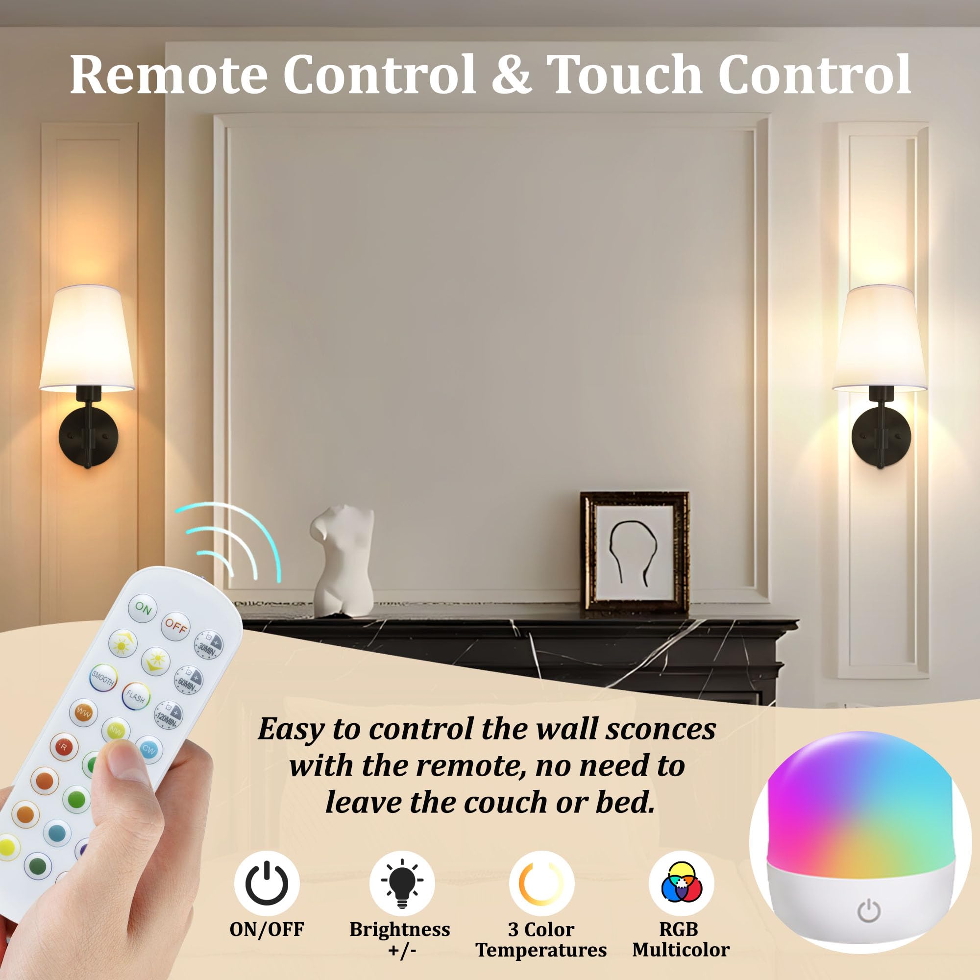 Laiebri rechargeable 5200mAh bulbs deliver hours of soft light