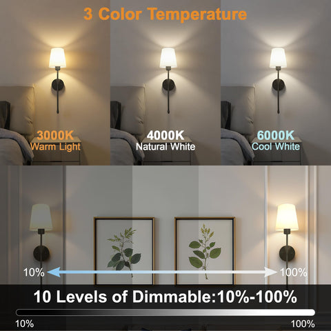 Laiebri remote control for sconces enables convenient lighting adjustments from anywhere.