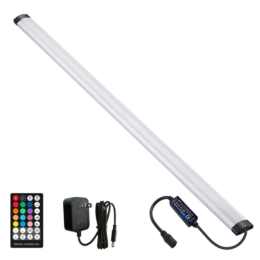 LAIFUNI 24in RGB LED bar emits even spectrum across a kitchen counter