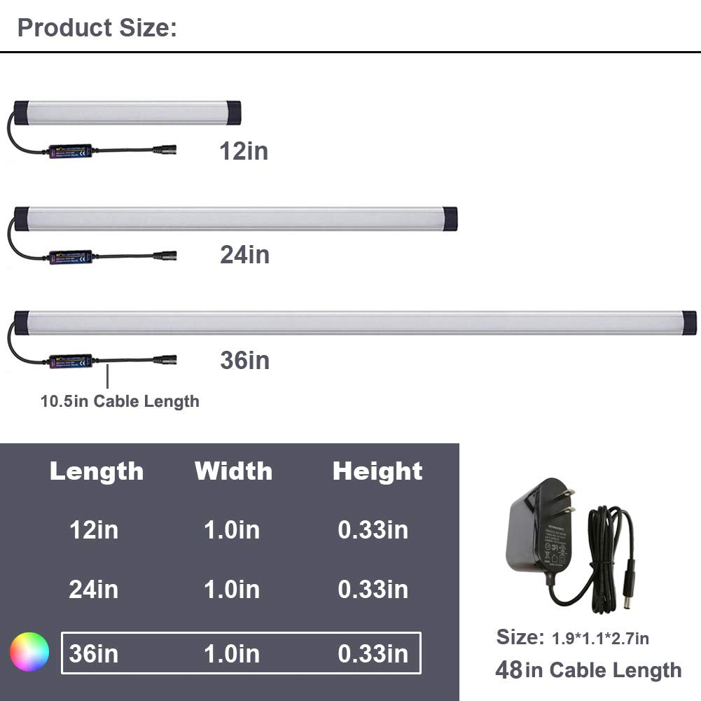 LAIFUNI multicolor RGB bar for vibrant task lighting in kitchens.