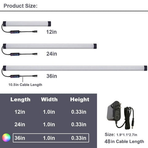 LAIFUNI multicolor RGB bar for vibrant task lighting in kitchens.