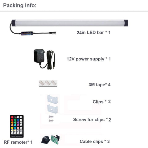LAIFUNI energy-efficient 24in bar suits compact setups