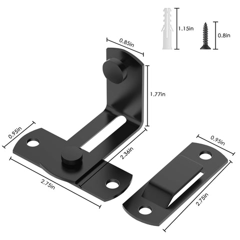 L'aimefois 2-pack packaging with screws and anchors streamlines DIY installation
