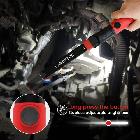 LAIMITTOS 600lm magnetic flashlight for bright, focused tasks