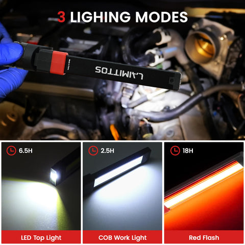 LAIMITTOS 100lm top light providing ambient illumination for detail work