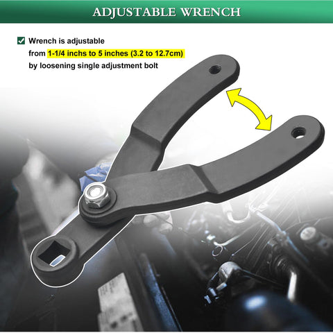 LainKeen adjustable spanner wrench in action for adaptable fit.