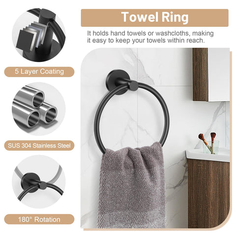 Lairuier robe hooks showing organized towels and robes