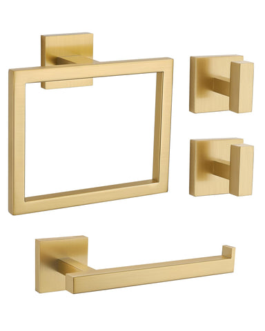 Lairuier brushed gold toilet paper holder adds durable elegance to bathrooms