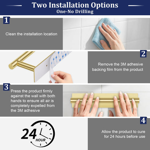 Lairuier brushed gold double post pivoting roll for easy one-handed use