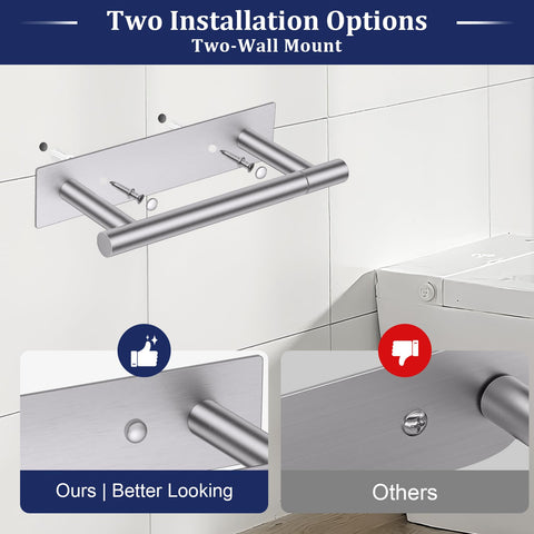 Lairuier rustproof bathroom holder with weighted base prevents tipping