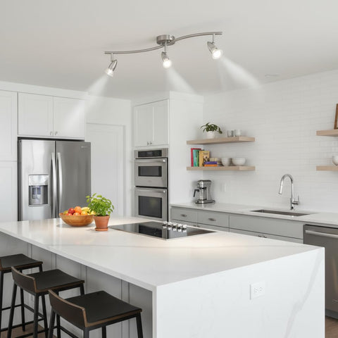 Laite Lumens easy-install package includes mounting hardware and canopy plate.