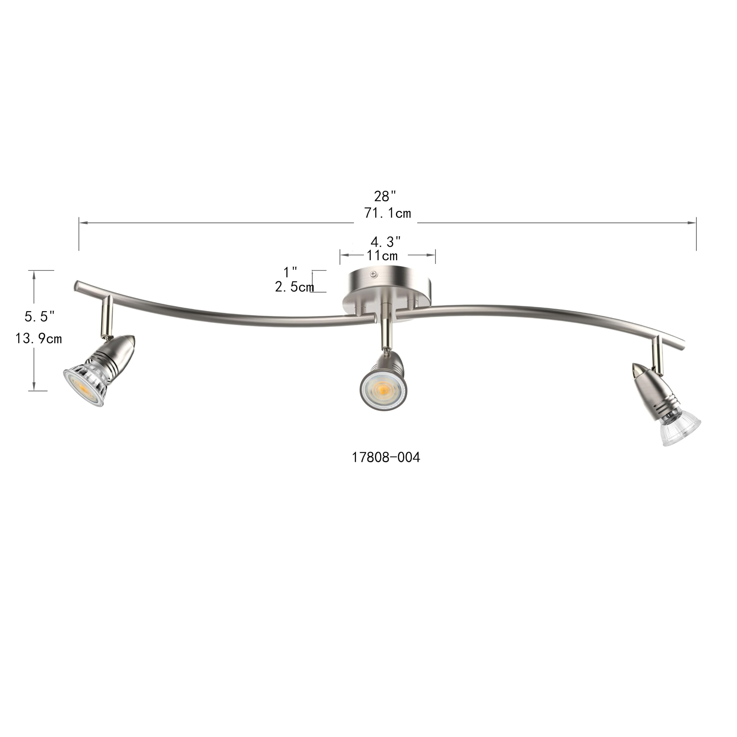Laite Lumens brushed-steel finish enhances contemporary interiors with a sophisticated metallic glow.