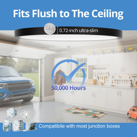Laiyidia 50000h long-life LED reduces replacement frequency.
