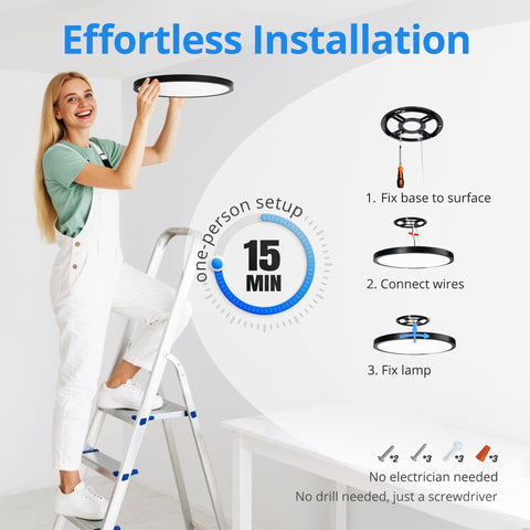 Laiyidia 6-pack easy installation guide image for DIY setup