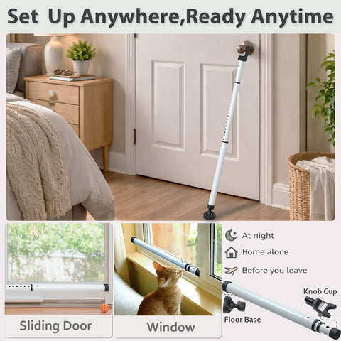 LAKEROD adjustable bar locks securely at each level for quick setup.