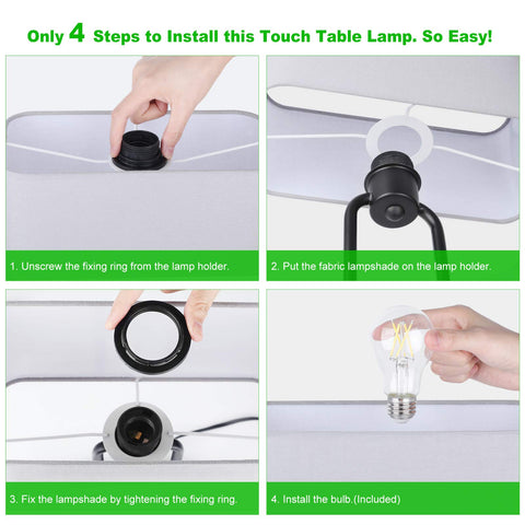 Included 5000K LED bulb for bright daylight tone
