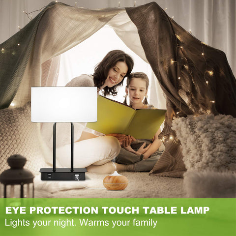 Lakumu lamp placed on a nightstand suitable for bedrooms