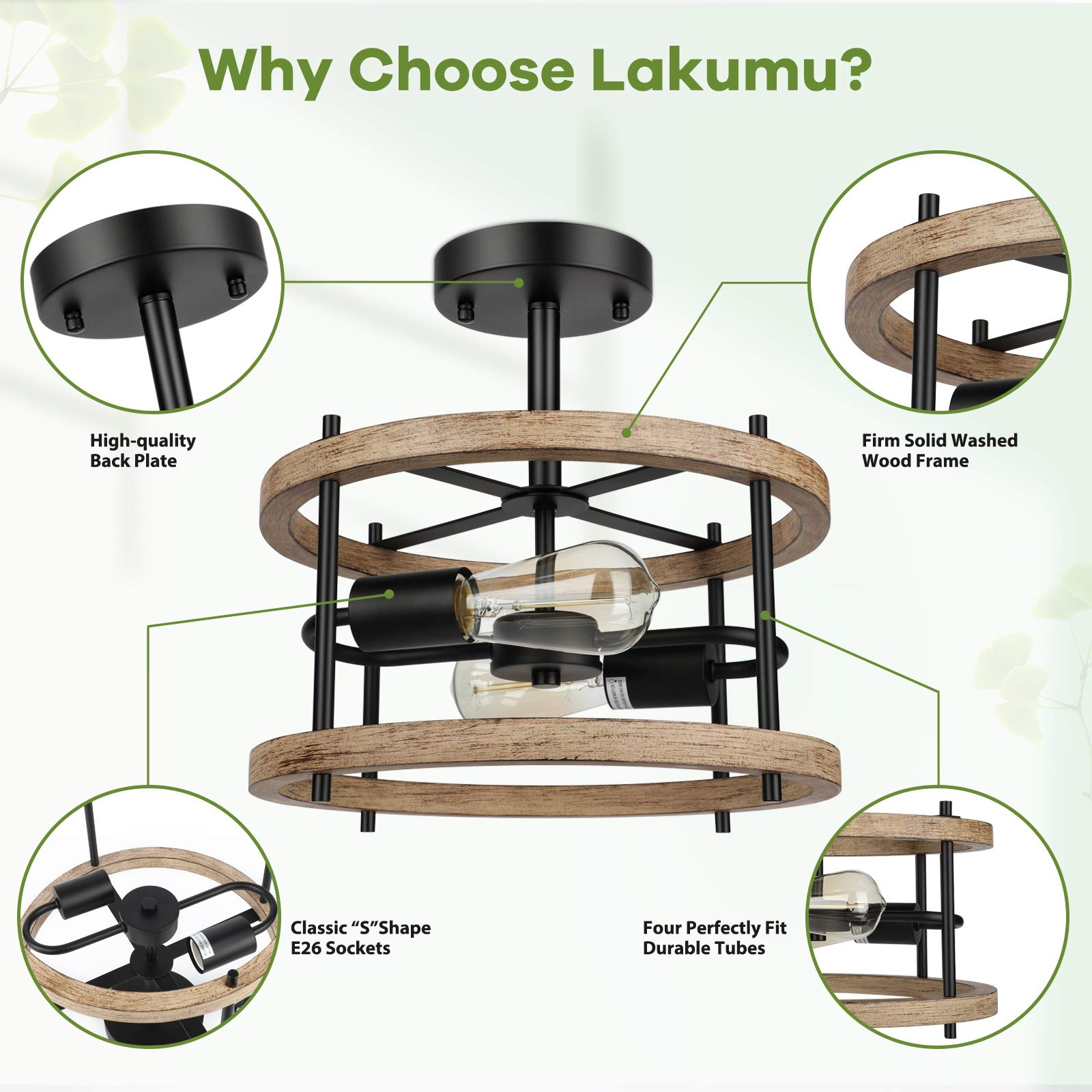 Lakumu hallway entryway ceiling light providing warm welcome and guidance