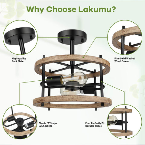 Lakumu hallway entryway ceiling light providing warm welcome and guidance