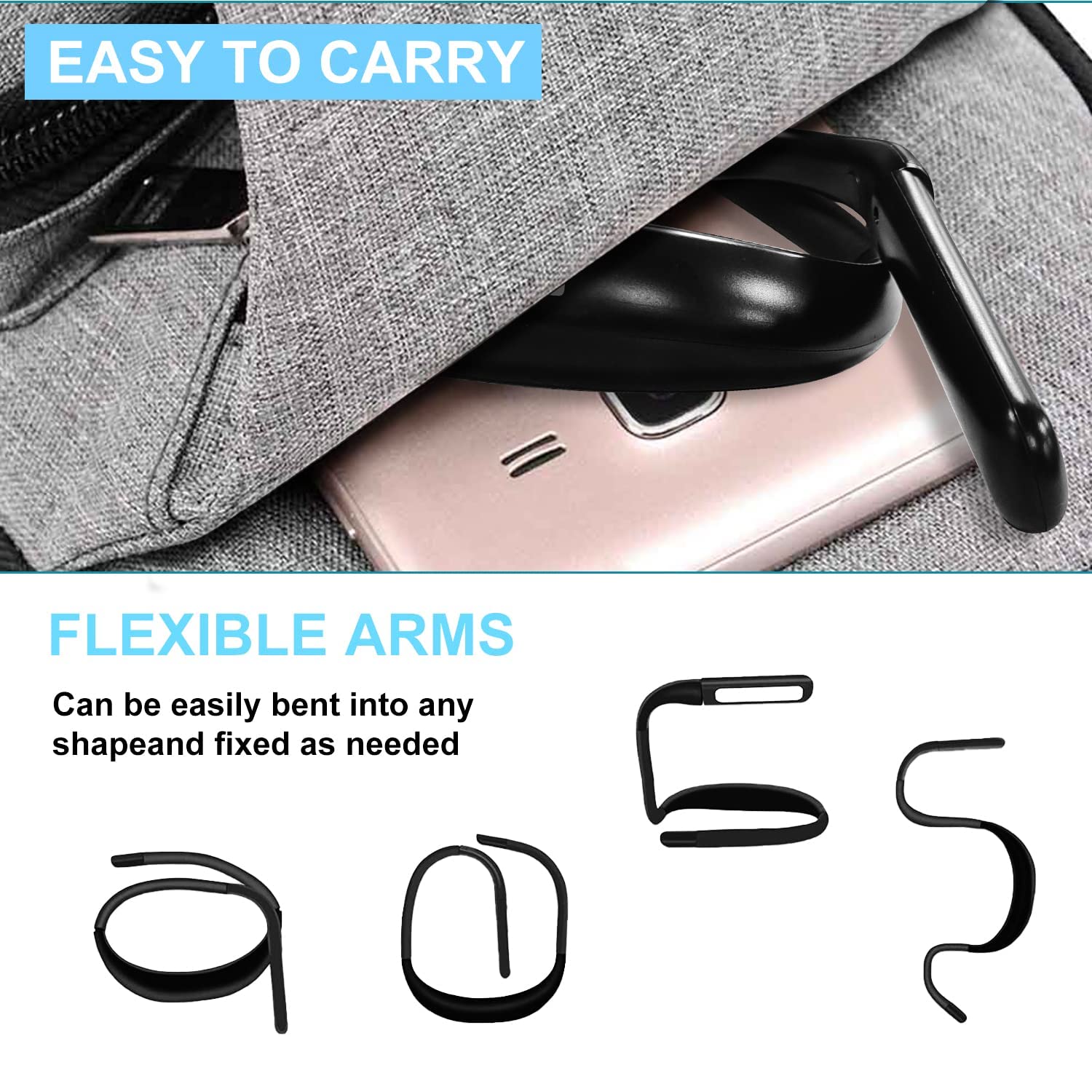LALAKU neck light doubles as a compact desk lamp.