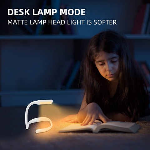 LALAKU neck light used as a desk lamp for focused tasks.