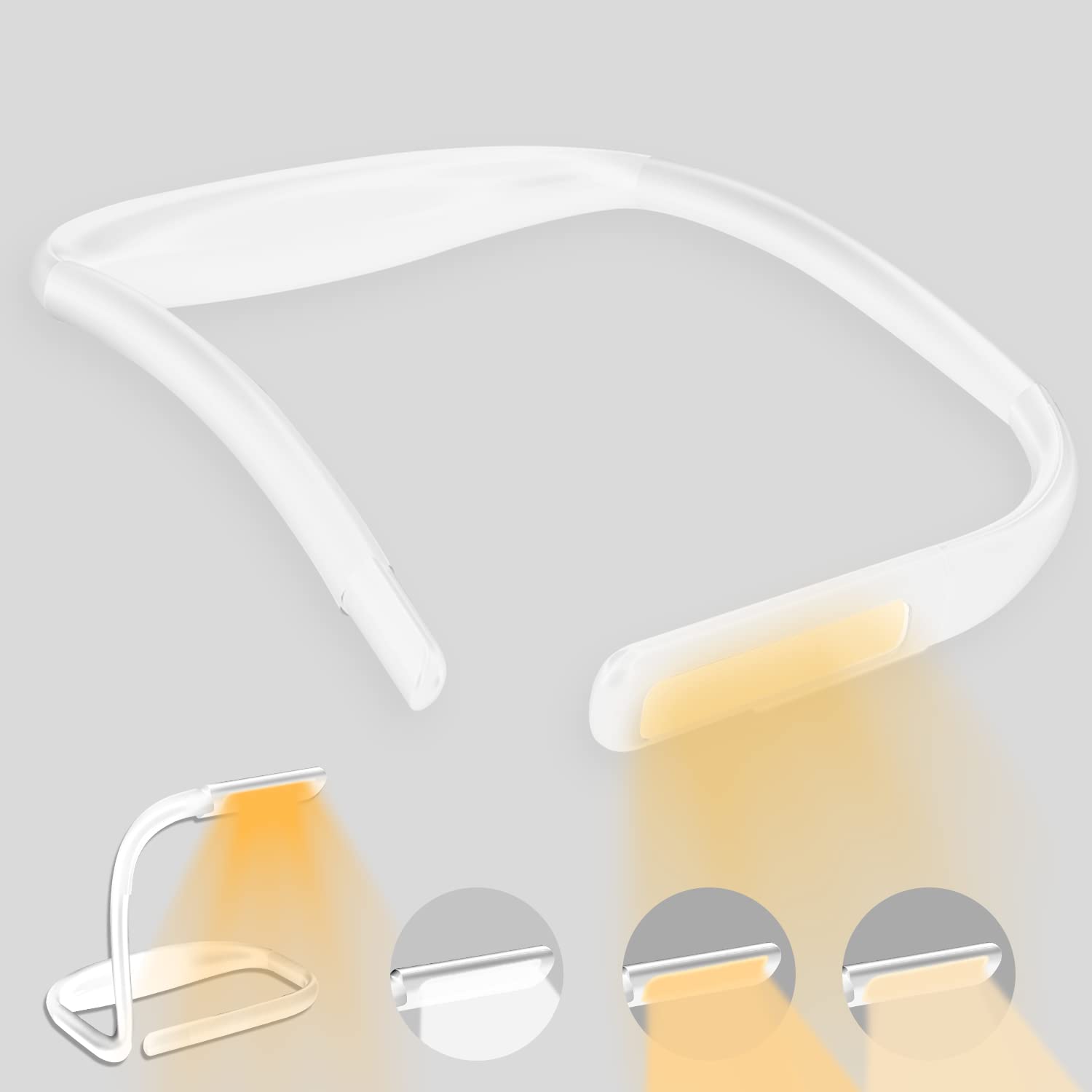 LALAKU LED neck reading light with rotating head for precise illumination.