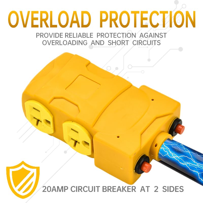Portable Lalarodia power distributor for flexible, safe camping setups