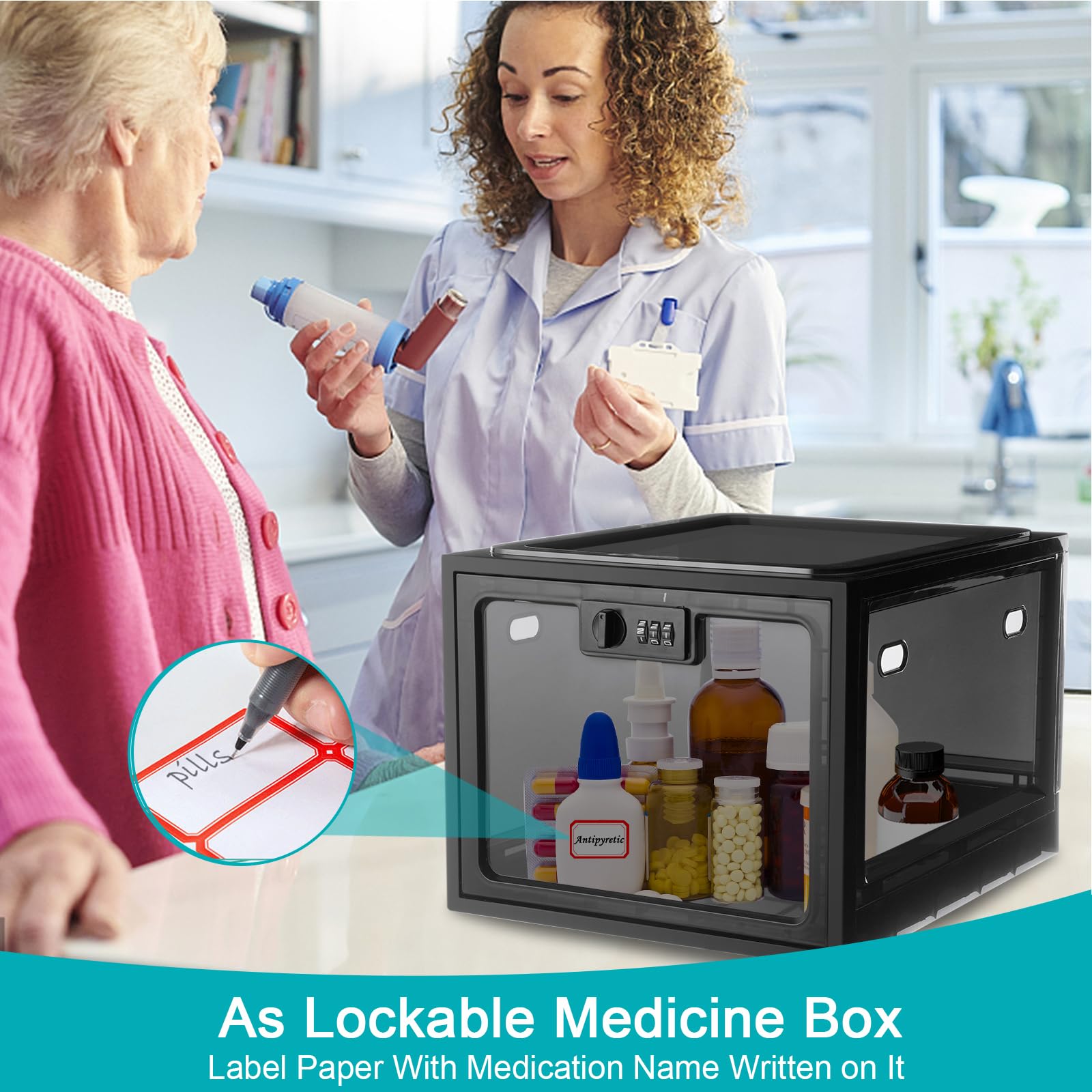 Lalifebuss lock box exterior dimensions show spacious capacity for items