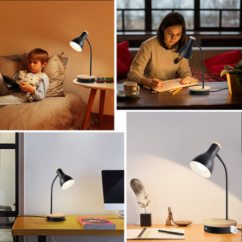 LALISU compact bedside lamp setup for late night reading.